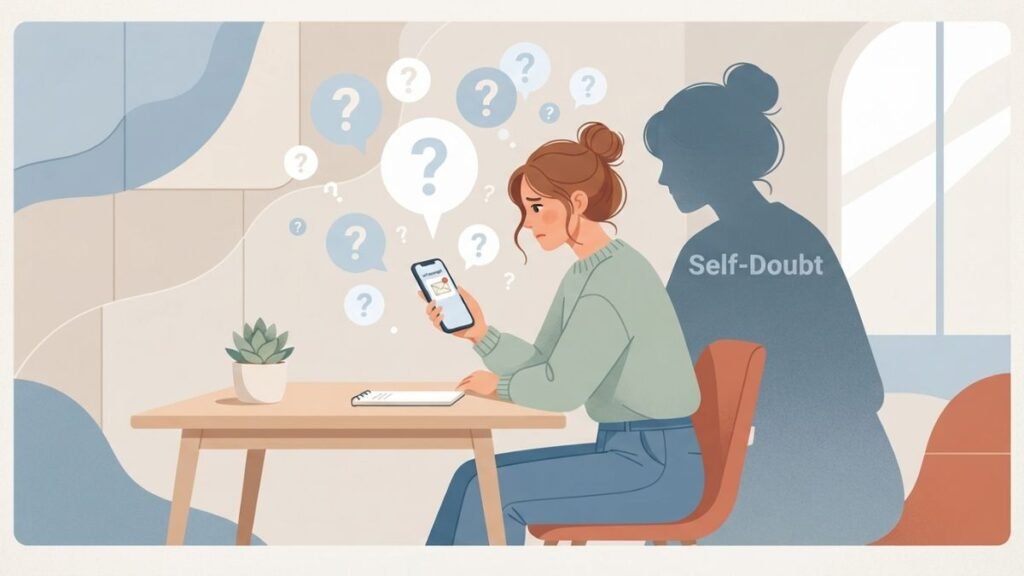 Overthinking and self doubt after being ignored in relationships