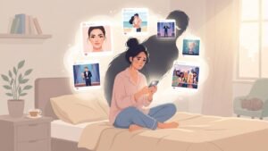 Social media comparison triggering shame and damaging self worth