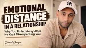 Woman creating emotional distance in a relationship after repeated disrespect changes how she feels toward her partner