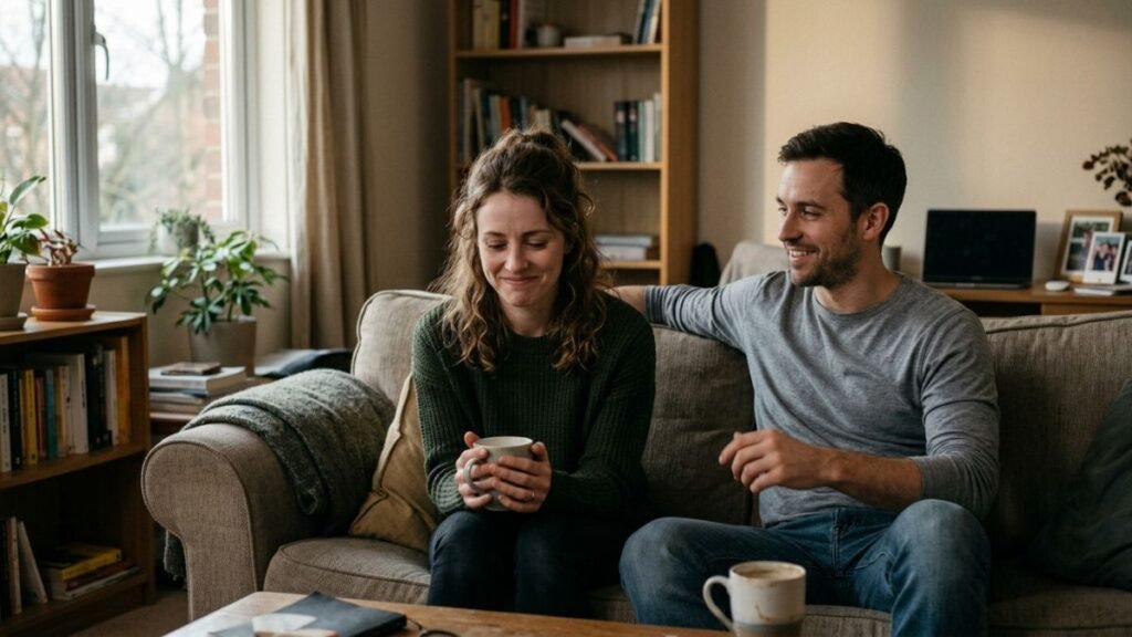 Couple sharing good moments while experiencing an unhealthy relationship pattern