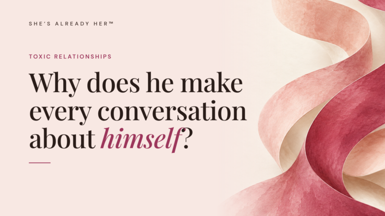 Why does he make every conversation about himself?