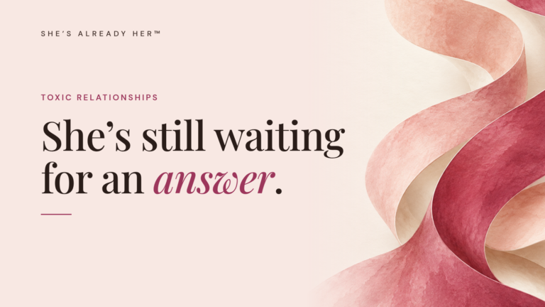 She’s still waiting for an answer.