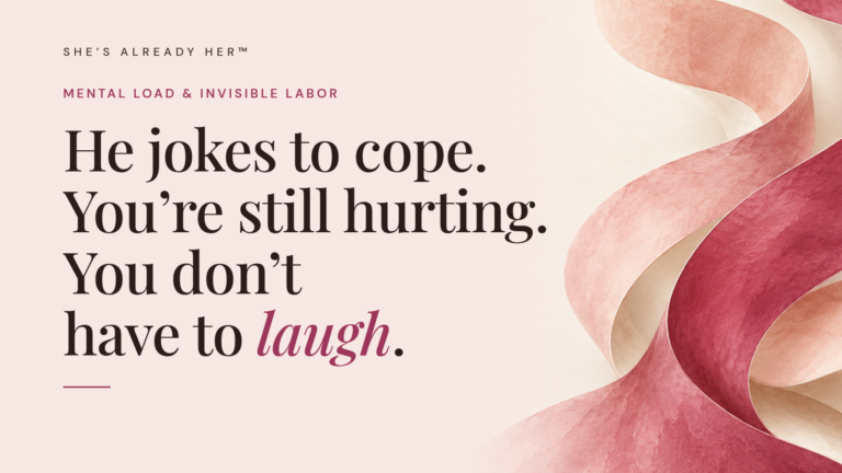 He jokes to cope. You’re still hurting. You don’t have to laugh.