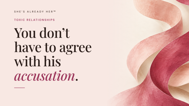 You don’t have to agree with his accusation.