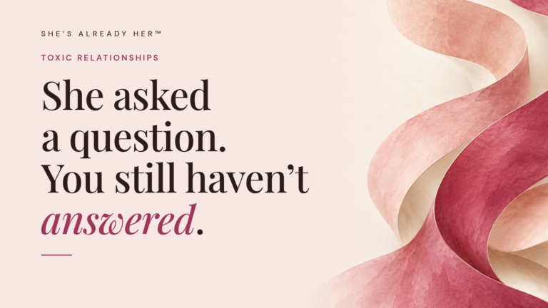 She asked a question. You still haven’t answered.