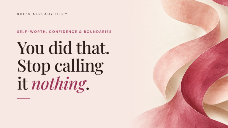 You did that. Stop calling it nothing.