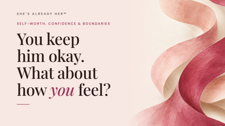 You keep him okay. What about how you feel?