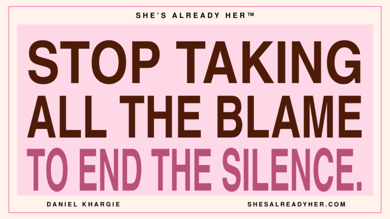 Stop taking all the blame to end the silence. — Stonewalling in Relationships, Article 128 by Daniel Khargie