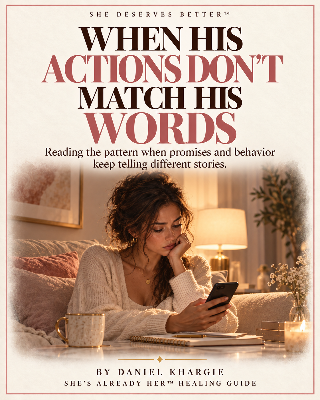 Cover of When His Actions Don’t Match His Words by Daniel Khargie.